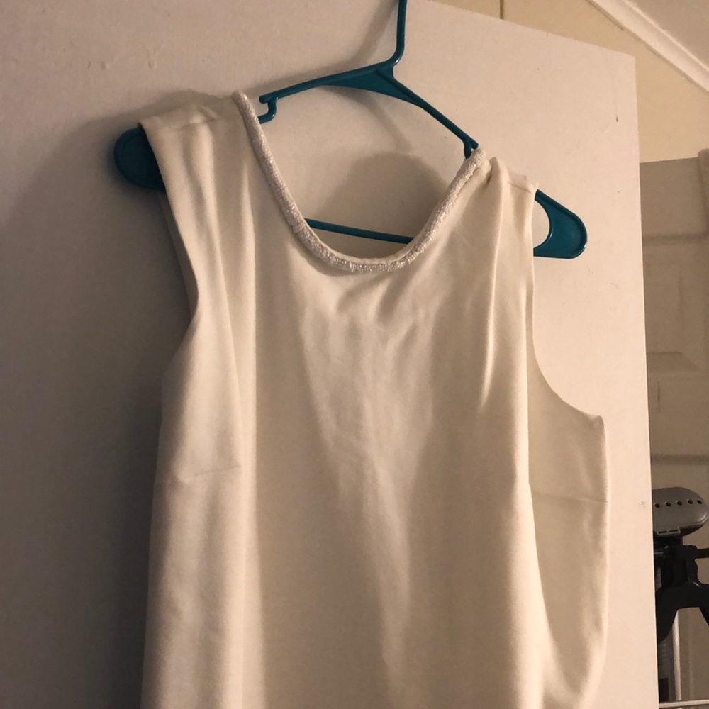 Carmen Marc Valvo white dress